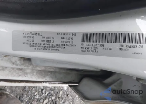 2015 Chrysler 200 Limited from USA, damaged, VIN 1C3CCCAB8FN719146